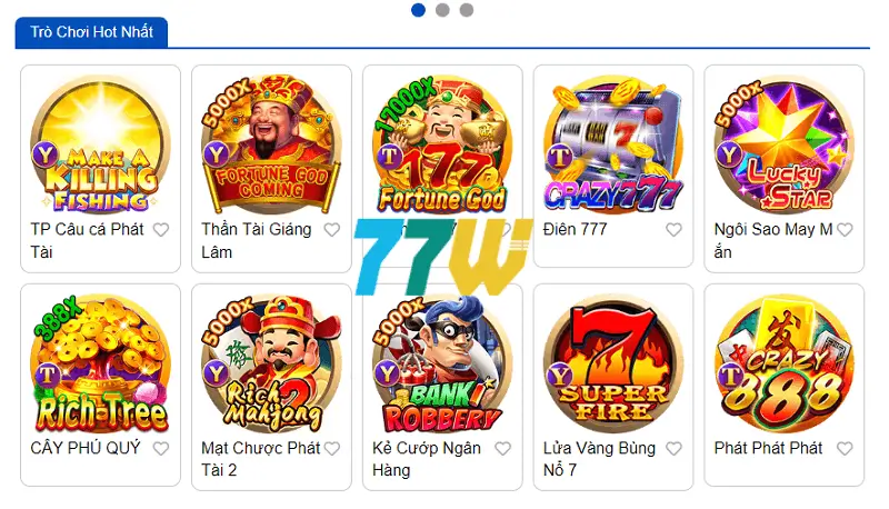 Giới thiệu 77bet: Kho game đa dạng