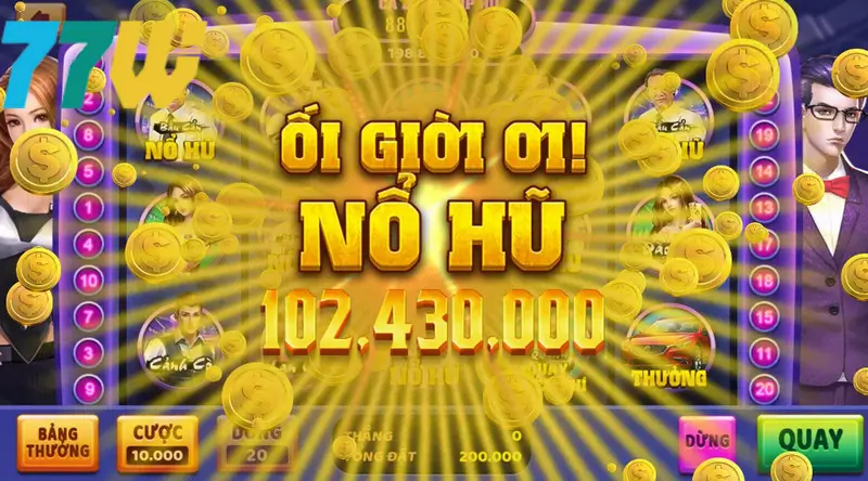 Các game quay hũ đều có lượng jackpot khổng lồ